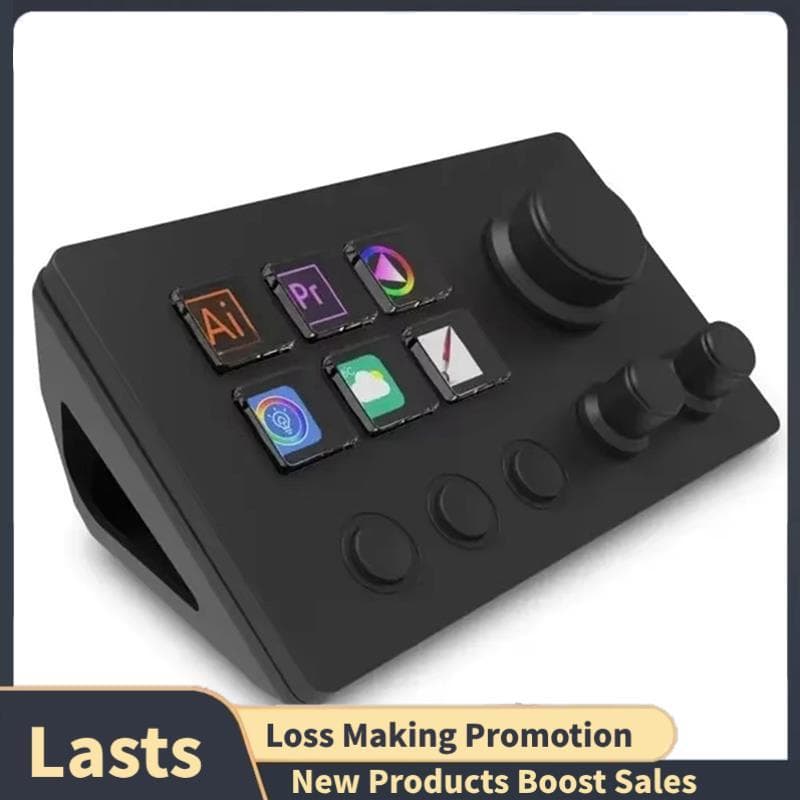 Para StreamDeck Desktop Integrado Console Botão De Tela Edição Ao Vivo Design Mini Teclado Visual Versão Global