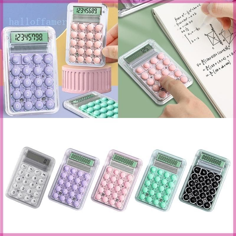 Calculadora Interruptor Mecânico Halloffamer Display LCD 8 Dígitos E Botões Mecânicos