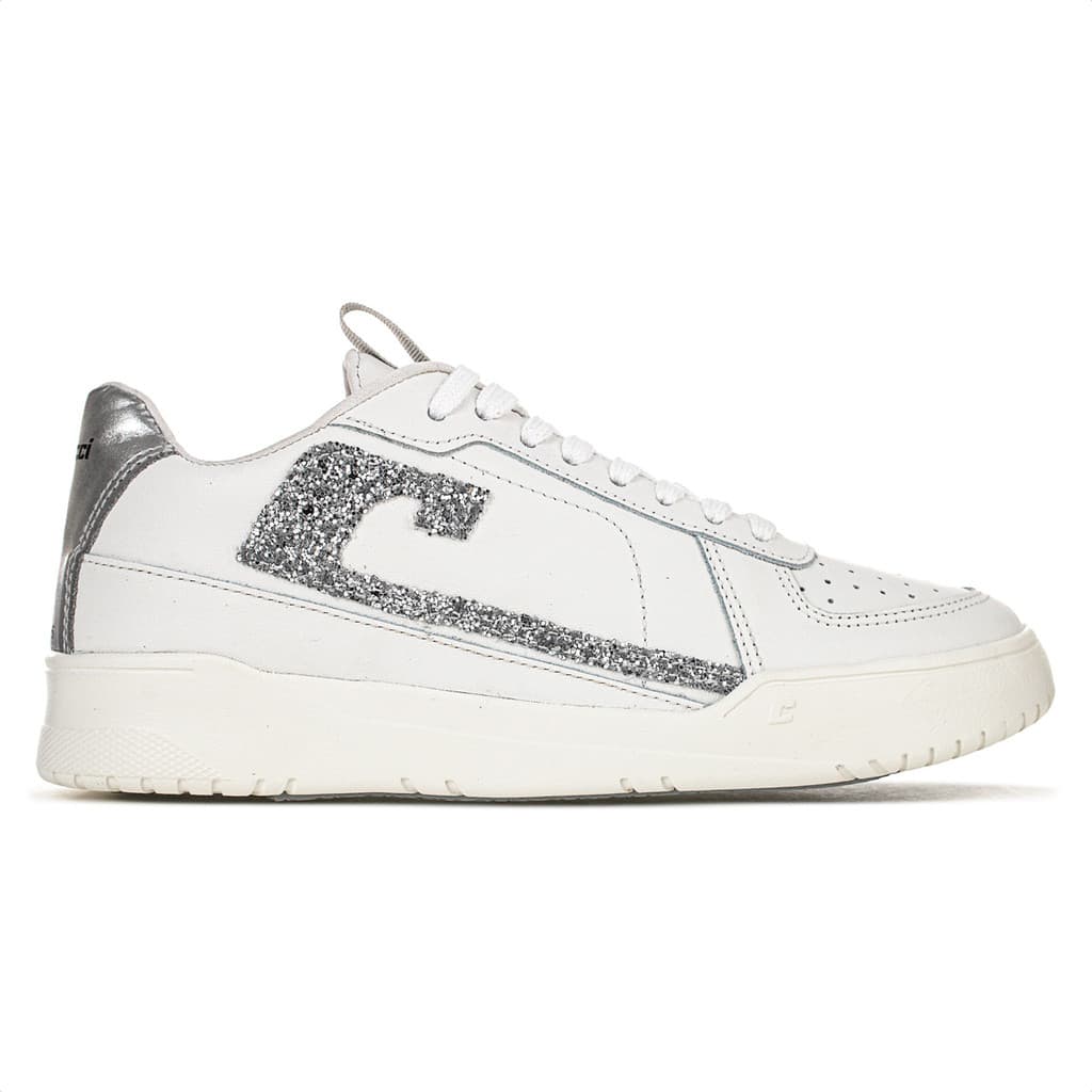 Tênis Colcci C/ Cool Shine Branco e Prata - Feminino