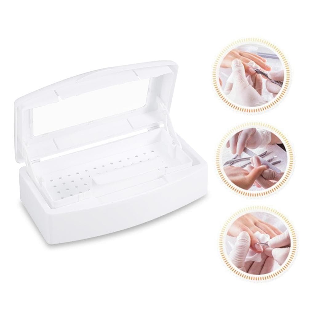 Jombeststore Ferramentas Para Unhas Bandeja Esterilizadora Caixa De Esterilização Recipiente De Desinfecção Manicure Sal