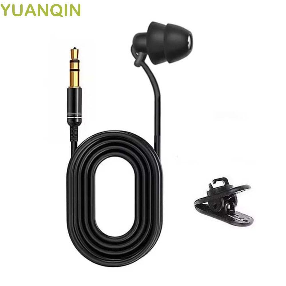Fone De Ouvido De Lado Único YUANQINZT , Fones Mono Com Isolamento De Ruído De Linha De 2M , Intra-Auricular De Silicone