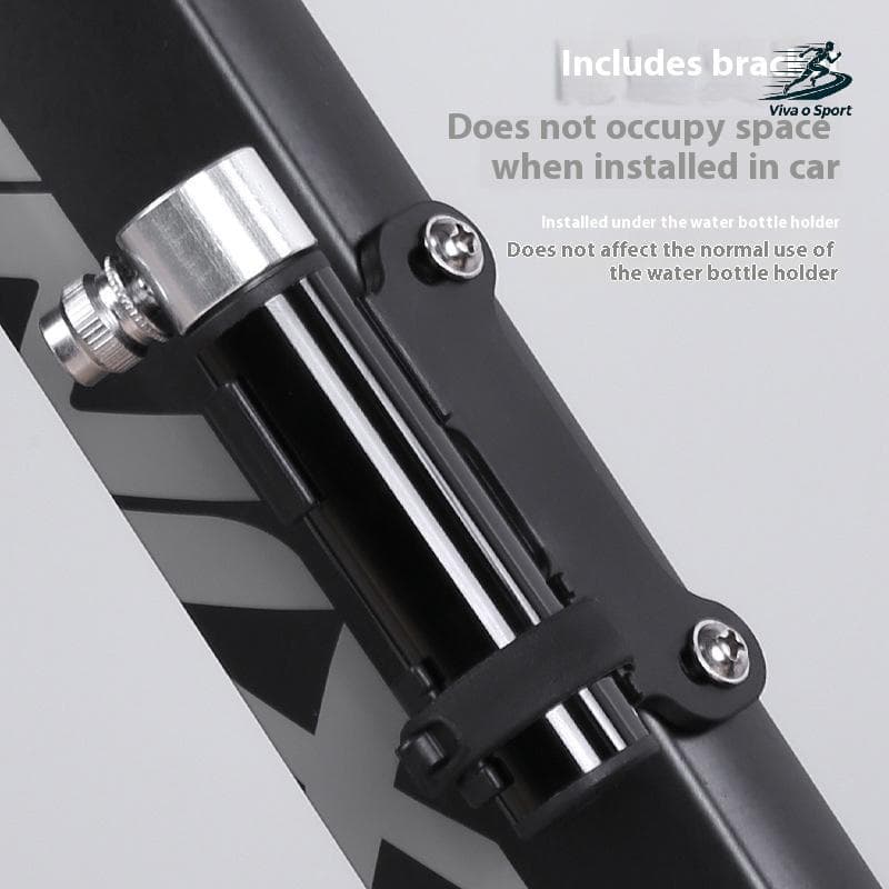 Viva o Sport Mini Bomba De Bicicleta De Liga De Alumínio Prata Portátil Mountain Bike De Estrada Enchimento De Pneus Equ
