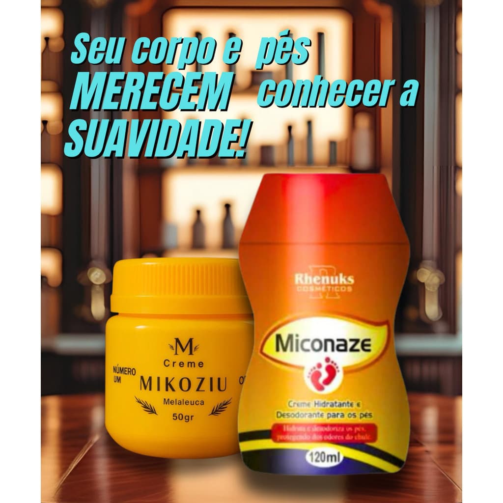 Kit Completo Miconaze + Creme Mikoziu