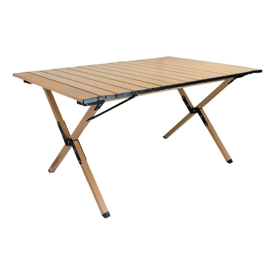 Mesa Dobrável 90x60cm Portátil Aço Inox Para Camping Churrasco Praia Área Externa Com Bolsa Nautika