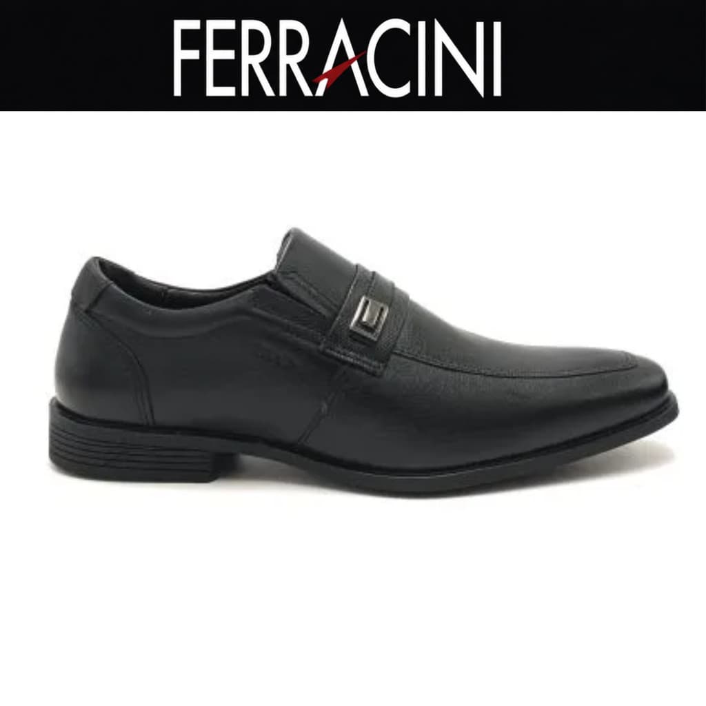 Sapato Masculino Ferracini 4462-281G Original Casual Social Couro Confortável Elegante Antiderrapante