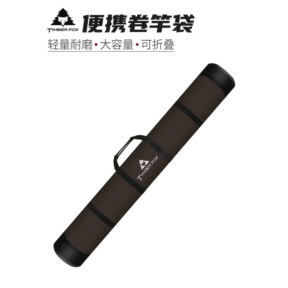 Forest Fox Conveniente Soft Rod Rolling Bolsa Vara de pesca Bolsa Multifuncional Bolsa de armazenamento de equipamentos