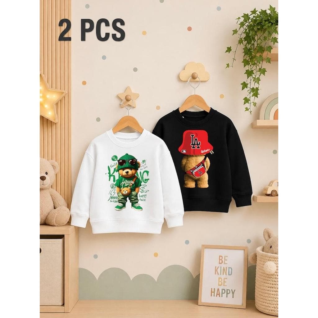 KIT 2 BLUSA MOLETOM CARECA INFANTIL MASCULINO MENINO Conforto E Estilo