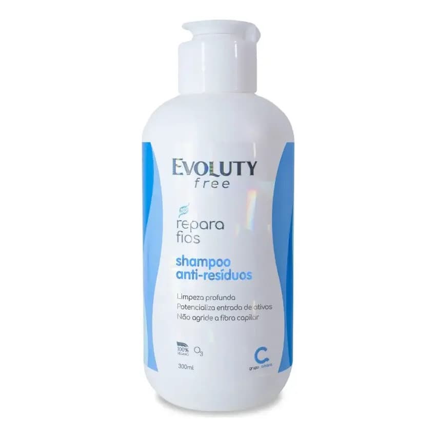 Evoluty Free Shampoo Antiresíduos Repara Fios 300g