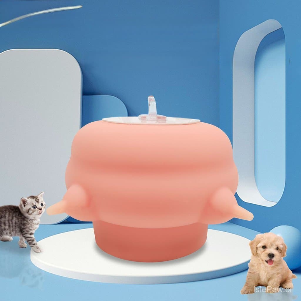 Alimentador de Leite Silicone Anti‑Sufocamento 3/4 Bicos Para Filhote Cão Gato Recém‑Nascido