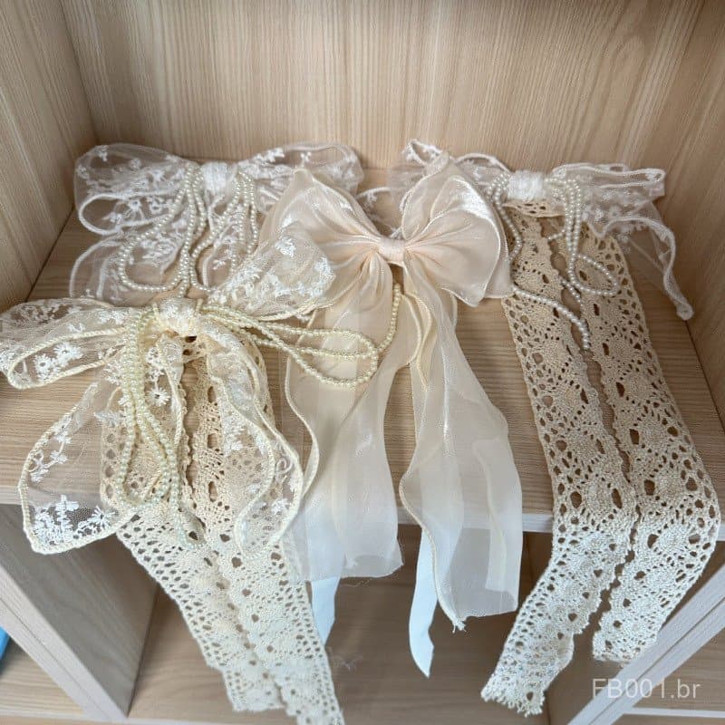 Acessórios para cortinas, decoração nórdica, laço de gaze pequeno, amarração de cortina, cordão de renda, laço decorativ