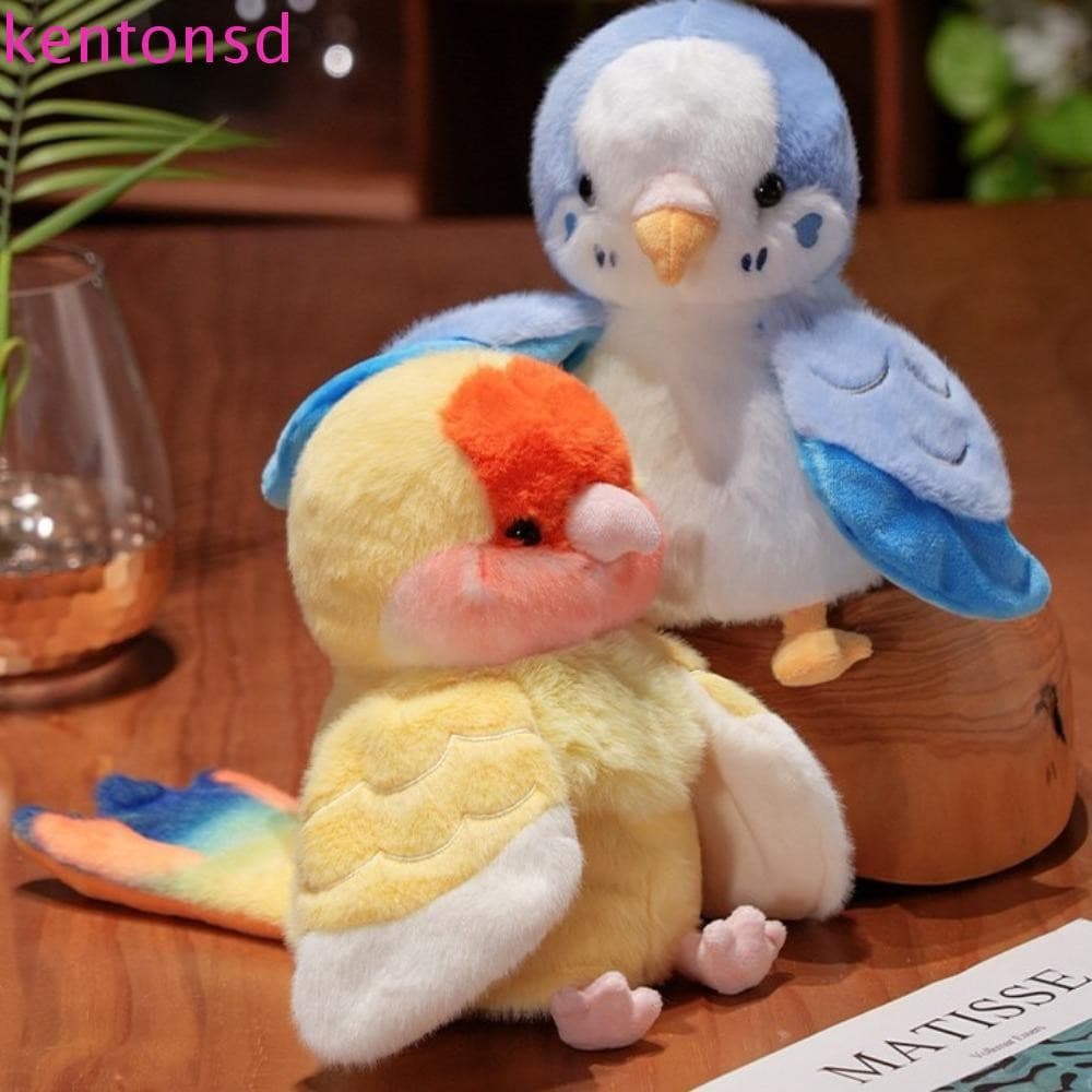 Brinquedo de Pelúcia Papagaio KENTONSD para Role-Play, Brinquedo de Pássaro Macio e Fofo (Arara), Interação Pais-Filhos