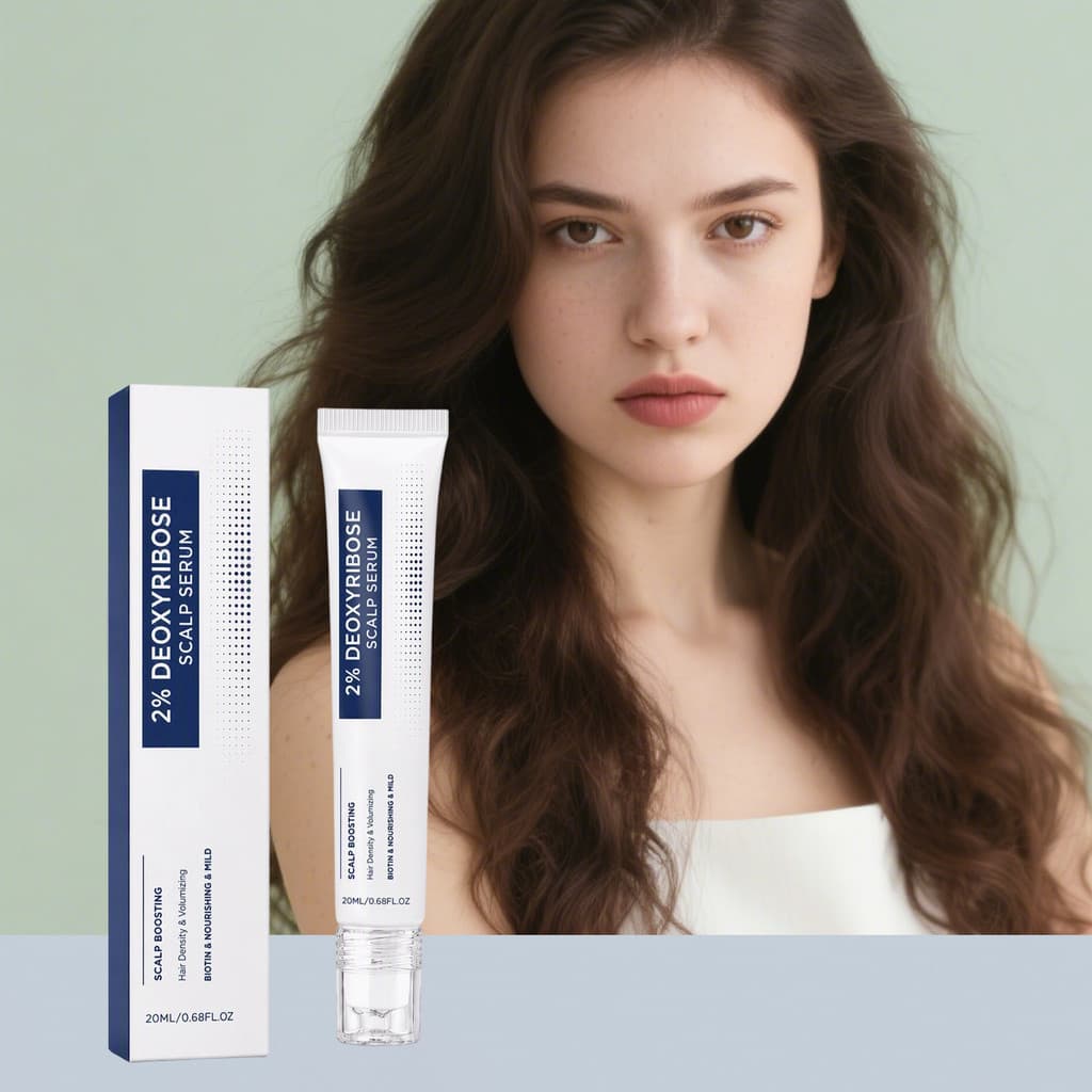 Sérum para Cuidado do Couro Cabeludo: Nutre cabelos crespos, deixa as pontas lisas e sedosas, deixa o cabelo leve e arej