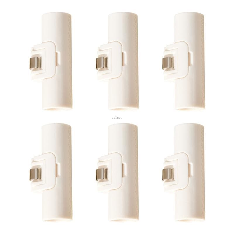 Suportes Lençol Cama 6 Fixadores ABS Branco Creme Metal Para Segurar Lençóis Cobertores
