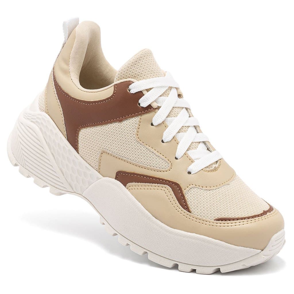 Tênis Feminino Chunky Sneaker Casual Moderno Confortável Estiloso Original Moda