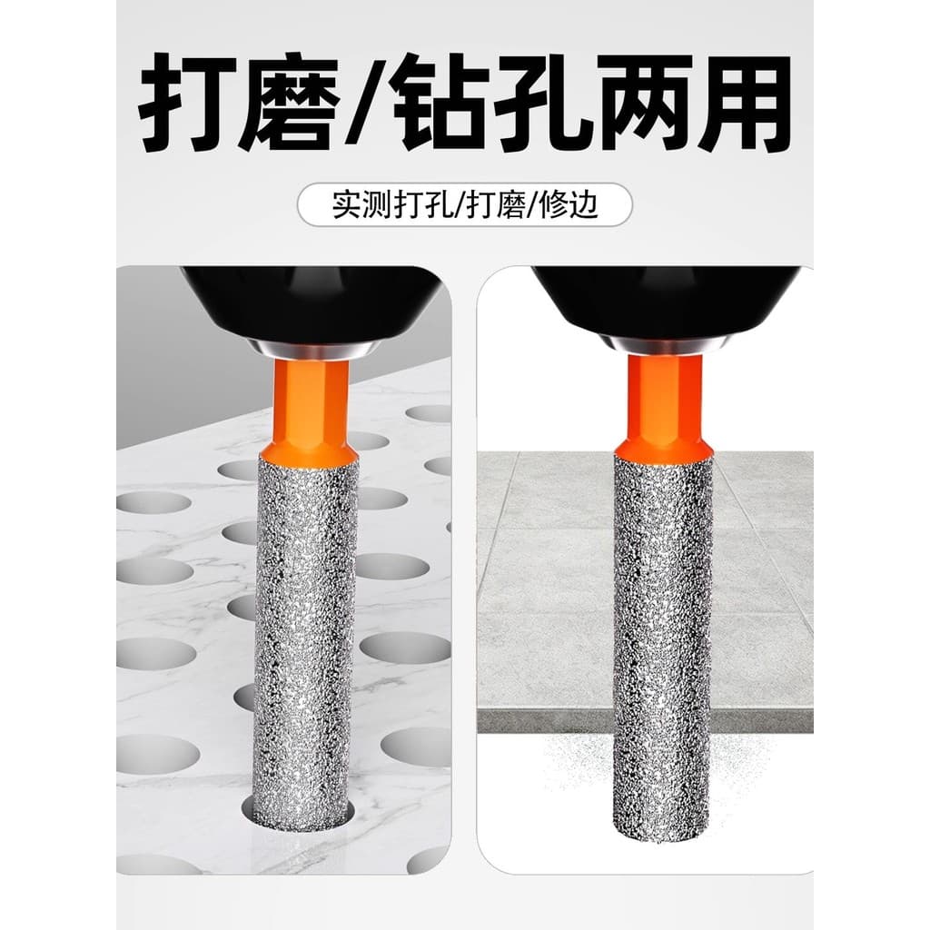 Lichang telha seca broca 6-12mm perfuração integrada haste Hexagonal completa cerâmica telha de vidro mármore buraco viu