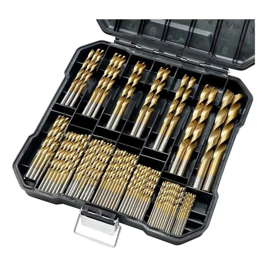 Jogo De Brocas Aço Rápido 99 Peças 1,5 A 10mm, Broca Para Madeira, Kit Completo Portátil Com Caixa De Armazenamento