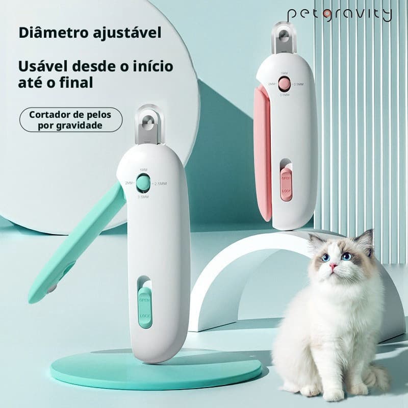 Cortador de unhas ajustável com furos redondos, adequado para animais de estimação, para aparar as unhas de gatos,seguro