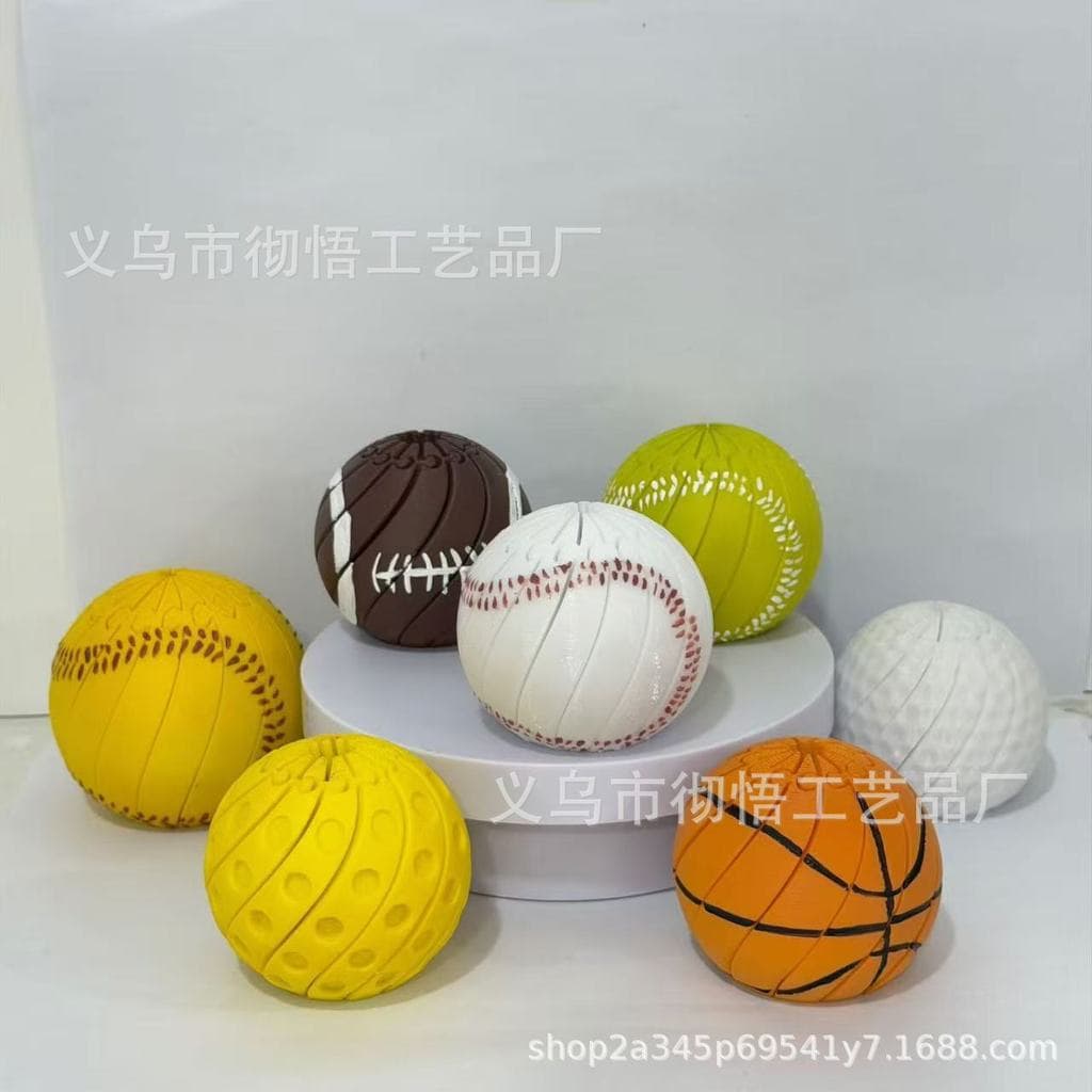 Brinquedo De Bola De Beisebol Fidget Torção Impresso Em 3D