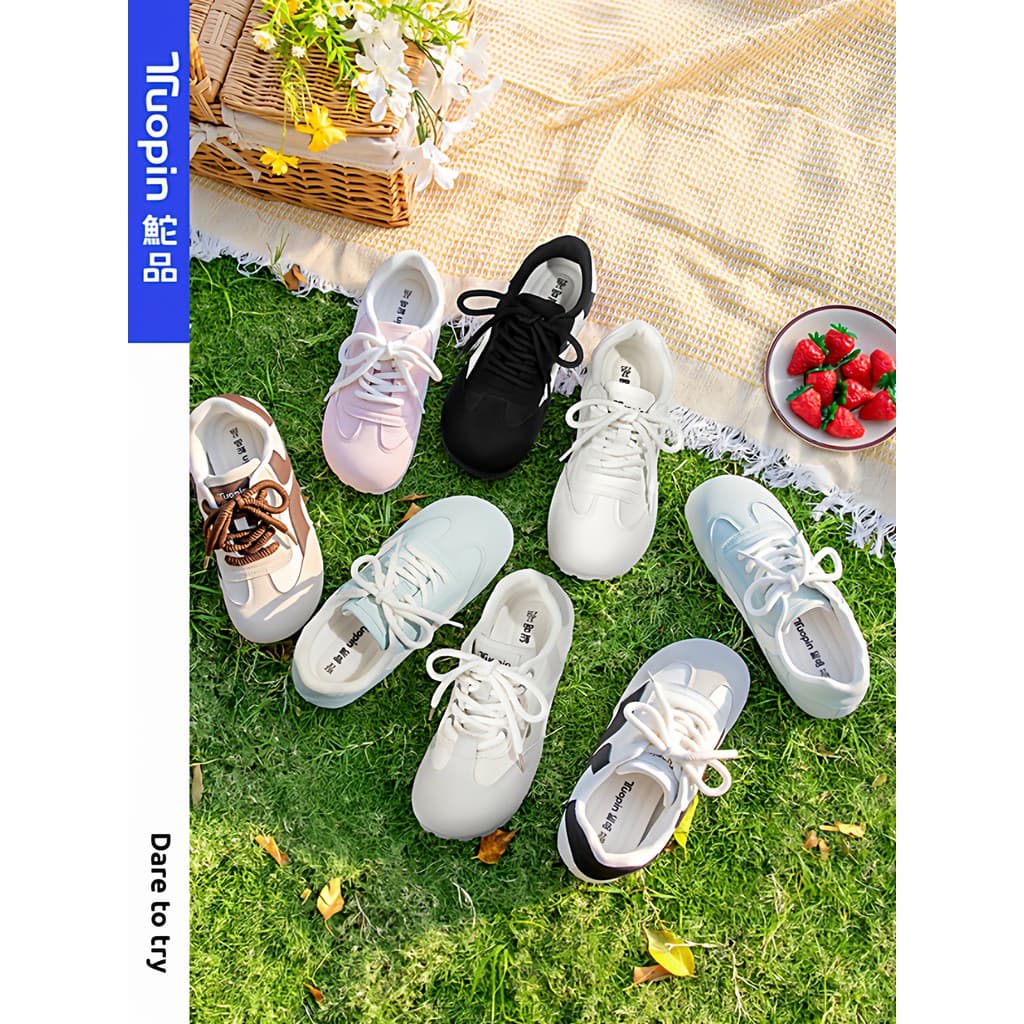 Pin Ballet sapatos de treinamento feminino primavera verão All-Match sapatos femininos nicho sapatos femininos tênis Re