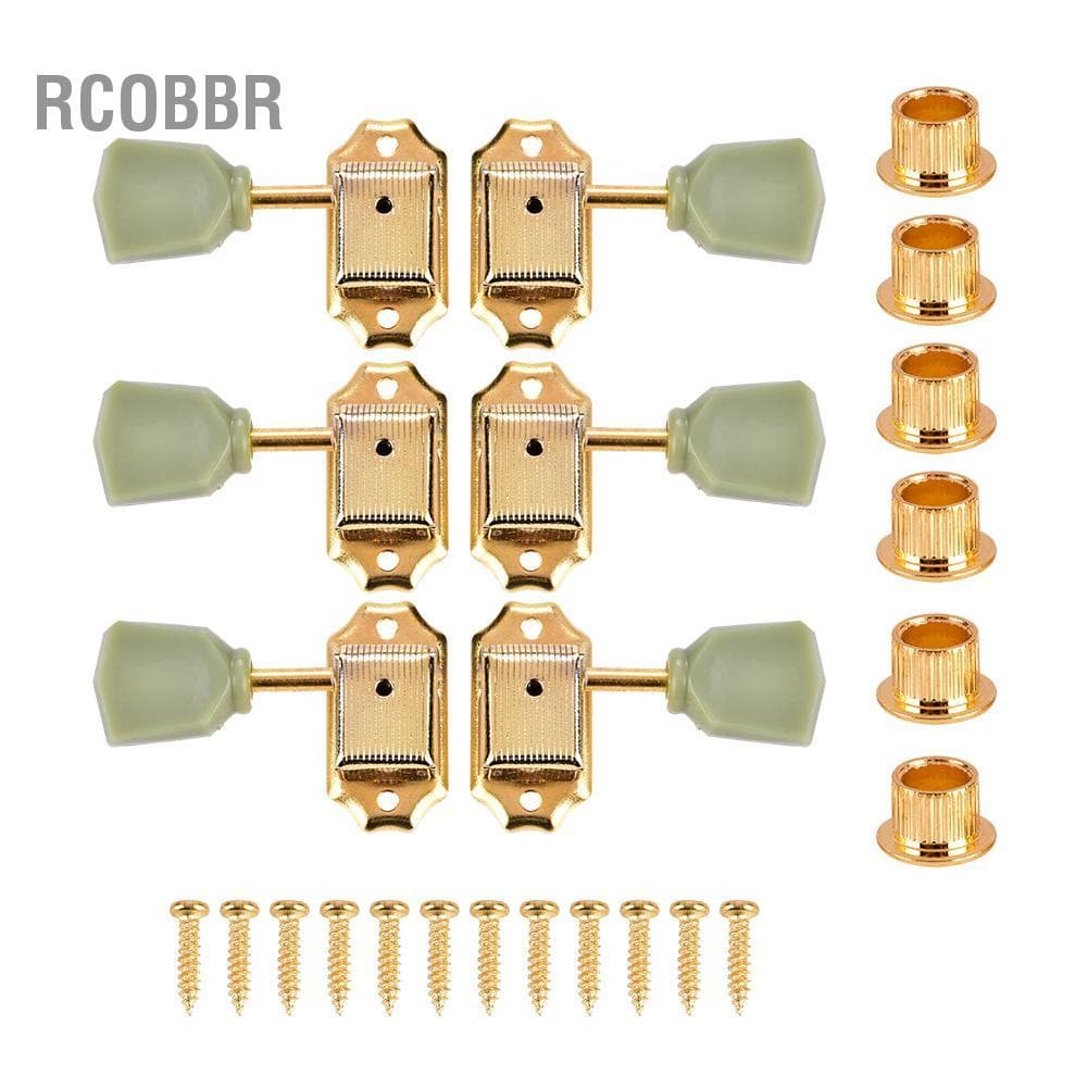 Rcobbr Rcobbr 3L3R Guitar Tuning Pegs Tuners Liga de Zinco Cabeças de Máquina Acessório de Instrumento