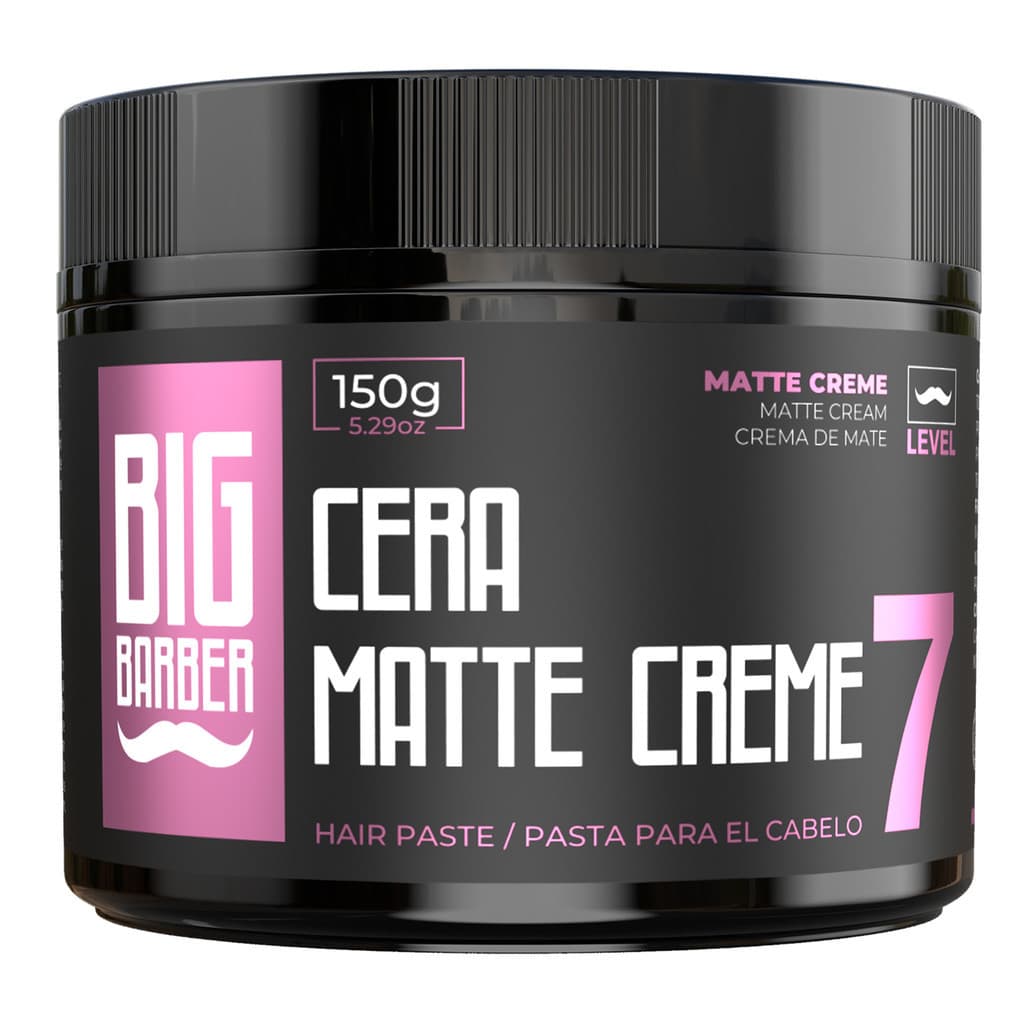 Cera Capilar  Efeito Matte 150G Level 7 Big Barber Fixação Forte