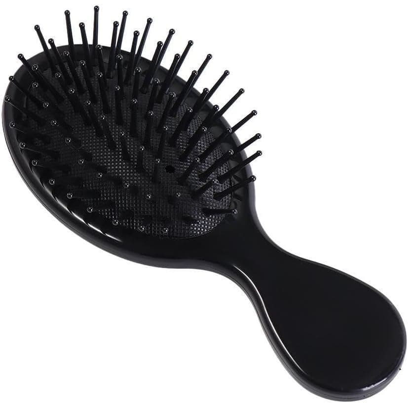 Pente e espelho dois em um, pente de cabelo com laço e almofada de ar, pente de massagem com laço e espelho, mini escova