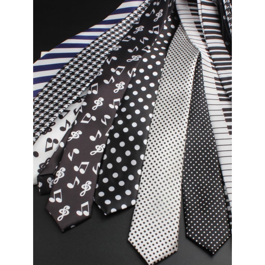 Gravata impressa 5CM camisa estreita masculino feminino estudante entretenimento moda na moda versão coreana All-Match P