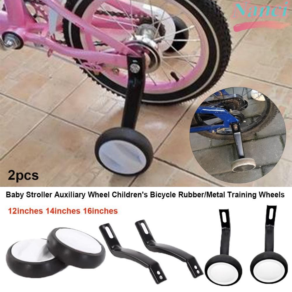 Rodas De Treinamento De Bicicleta Infantil NANCI , Infantis Em Forma De T De 12 Polegadas , 14 E 16