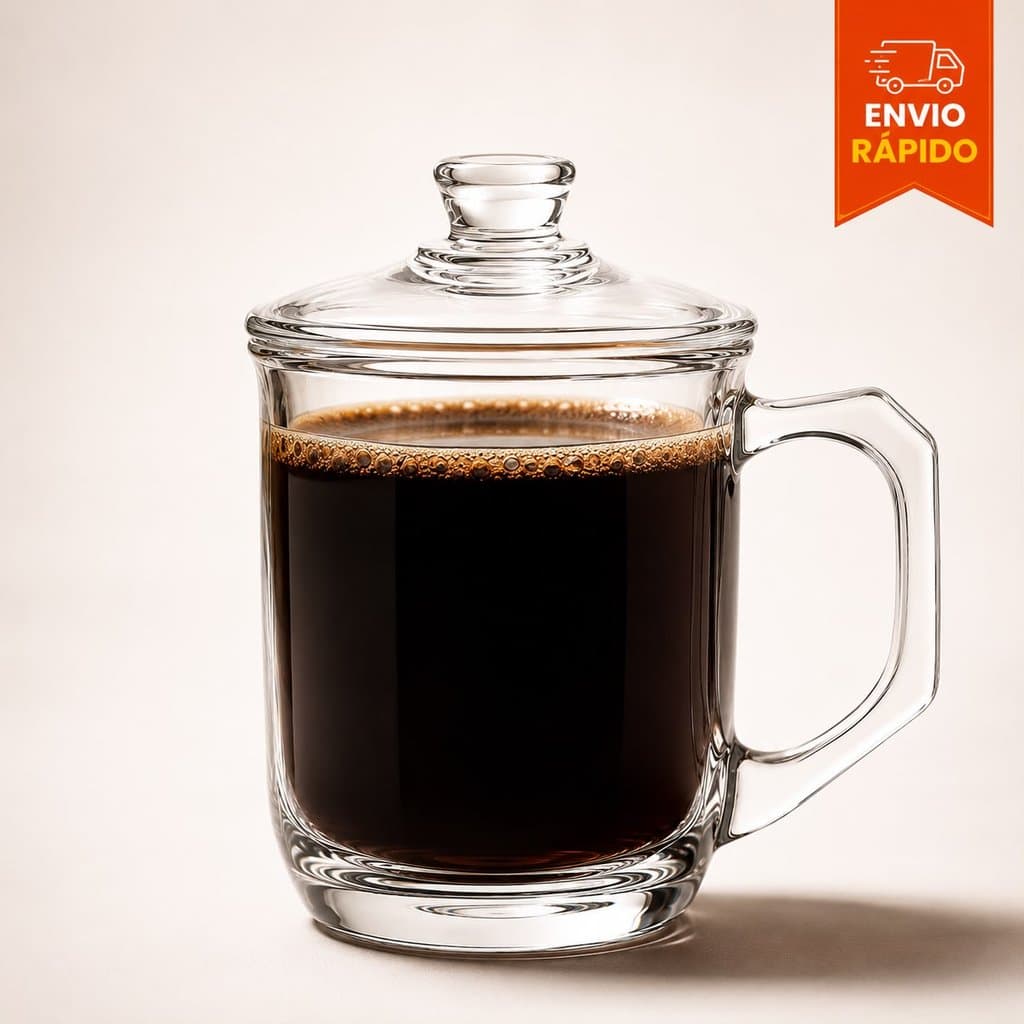 Caneca de Vidro com Tampa 390ml 280ml Xícara para Café Chá Copo Vidro Elegante Presente Cesta Café da Manha