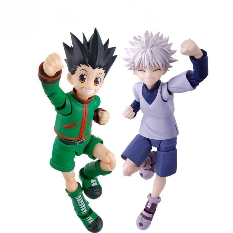 Articulado 13cm Anime Hunter x Gon Freecss Killua Zoldyck Modeloo Action Figure Brinquedos Presente