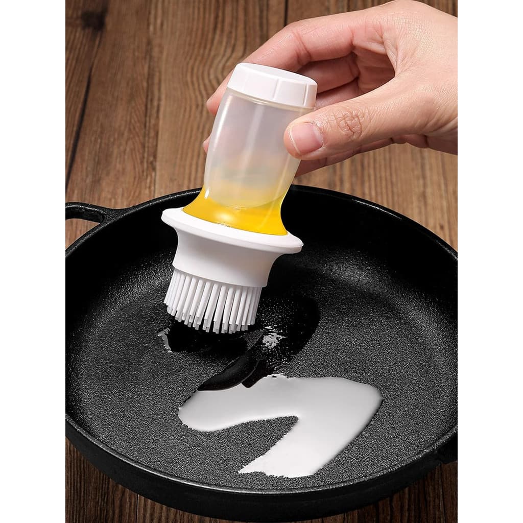 Escova de óleo com garrafa cozinha doméstica resistente a altas temperaturas escova de óleo de Silicone panqueca escova