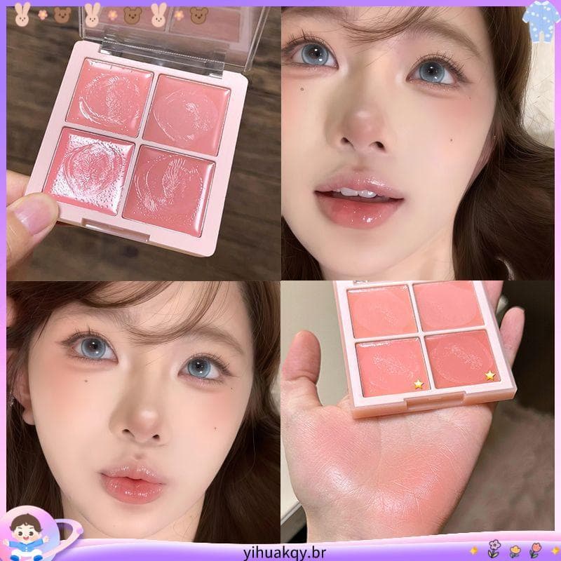 Cor japonesa de Fig brilhante de água diversa!Blush hidratante destaque creme multiuso feminino rosto iluminando leite e