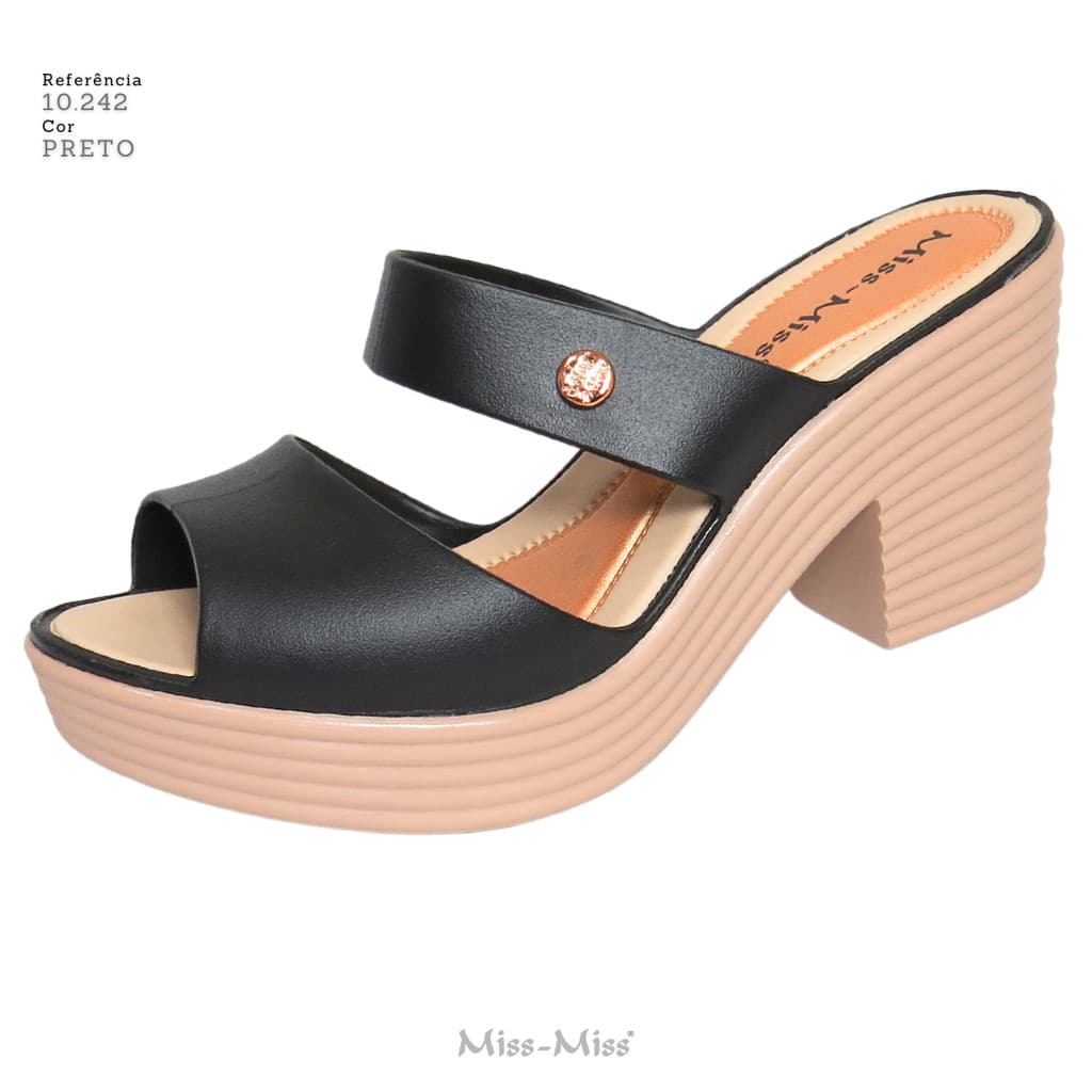Tamanco Plataforma Feminino Miss Miss Casual Original