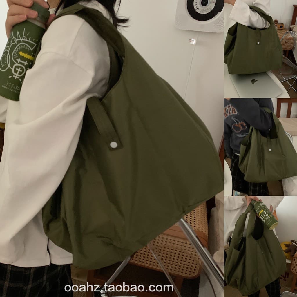 Frete grátis saco de repolho!Saco de compras grande para supermercado, ecológico, à prova d'água, conveniente, dobrável,