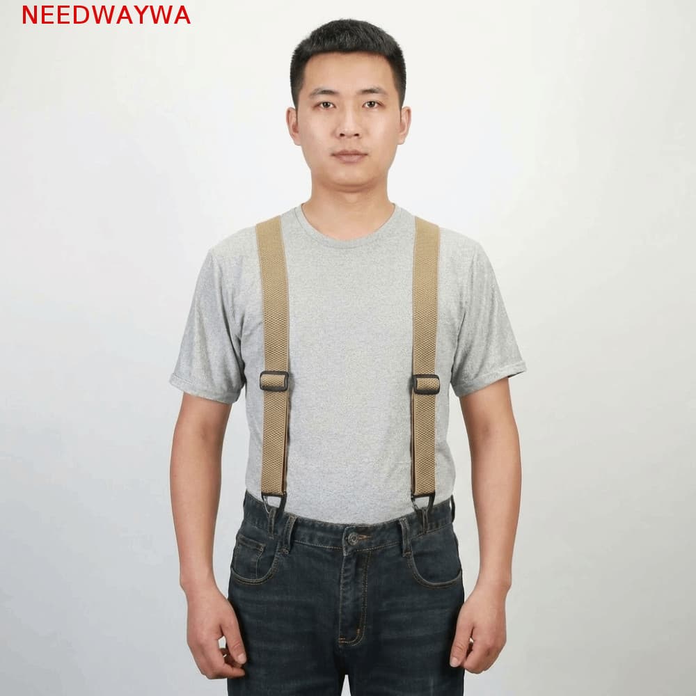 Suspensórios Tipo X NEEDWAYWA , Com 4 Fechos De Pinça , De Trabalho Resistentes , 3.8 Cm De Largura