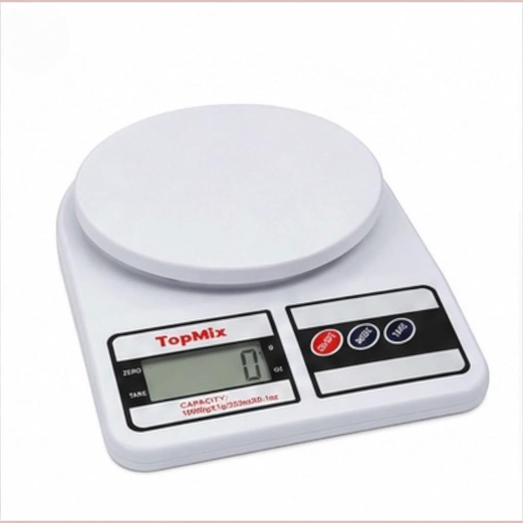 Balança Digital Cozinha Portátil 10 kg com Função Tara e Display Iluminado.