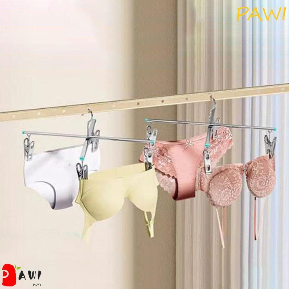 PAWI 4/8 Clipes Rack De Secagem , Dobrável À Prova De Vento Que Economiza Espaço De Roupas Reforçado