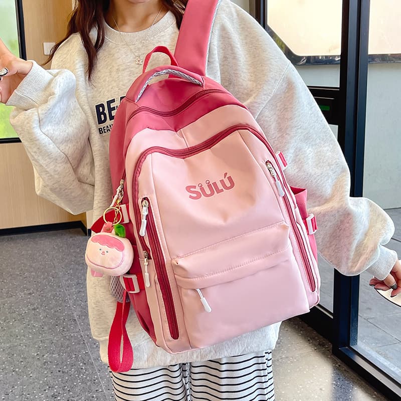 Mochila escolar estilo floresta para meninas do ensino fundamental, estudantes do ensino médio, alunos do ensino fundame