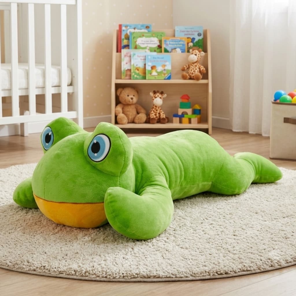 Sapo Pelúcia Gigante Xuxão 80cm Travesseiro Corpo Satin Antialérgico Presente