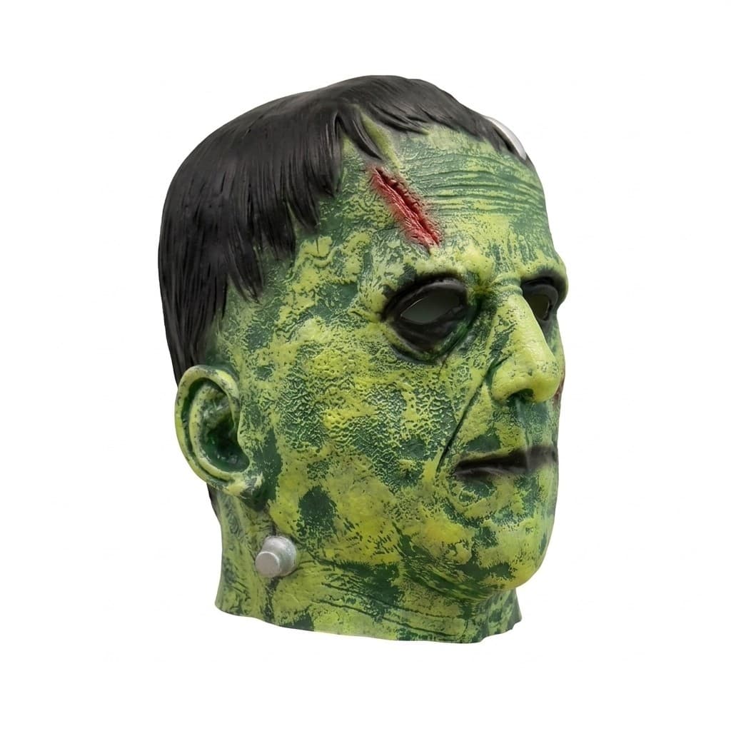 Máscara Frankenstein Verde Completa Látex Festa Halloween