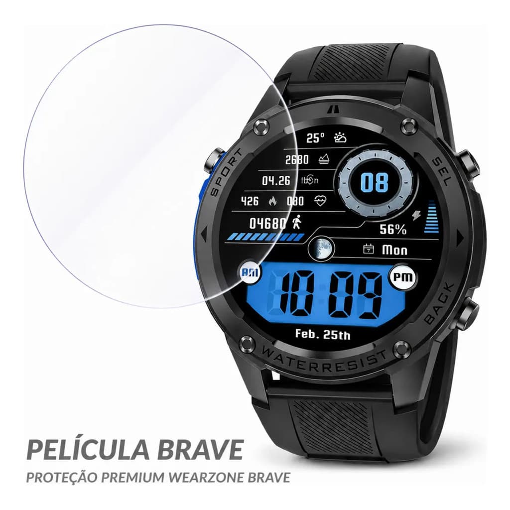 Película Para Smartwatch Wearzone Brave Redondo Original