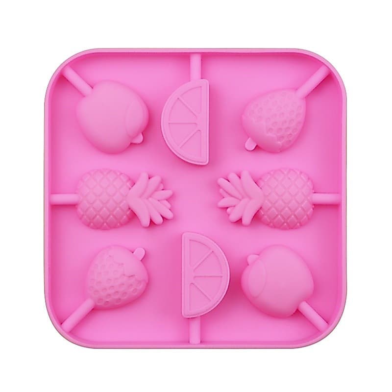Molde De Silicone Para Pirulito De Frutas , 8 Cavidades , Palitos De Queijo , Ferramentas Alimentos Sólidos , Doces , Ch
