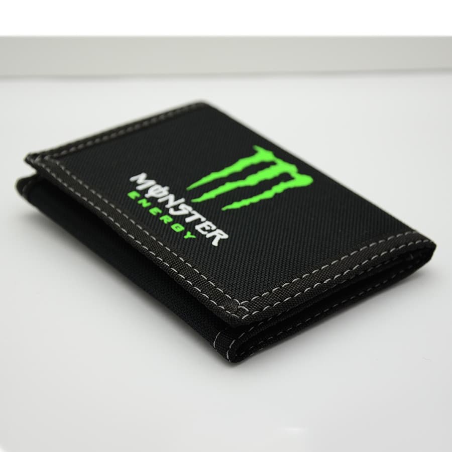 carteira masculina com ziper carteira masculina MONSER Ghost Claw Moda Lona Casual Homens Mulheres Estudantes Carteira M