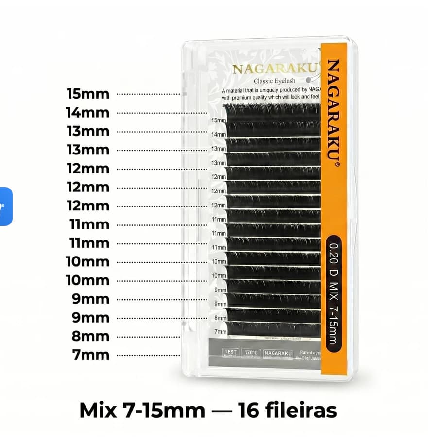 Cílios Nagaraku Fio A Fio Premium classic 0.20D Original