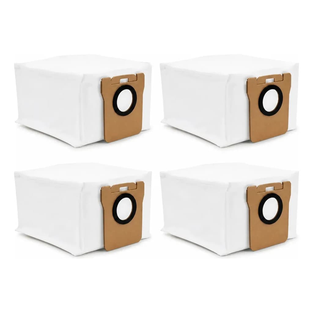 Kit com 4 Sacos De Pó Para Robô Aspirador Xiaomi X10+ X20+ S10+ S20+ H4