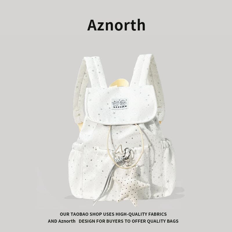 AZN novo produto 2026 novo estilo mochila Mori série All-Match de alto valor pequena mochila feminina mochila de viagem