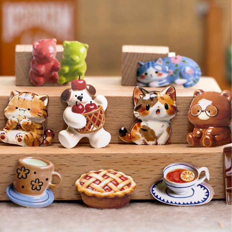 Presente de cerâmica Laser sem limites, manual cortado, adesivo, ornamentos de animais, objetos diários para casa, Mater