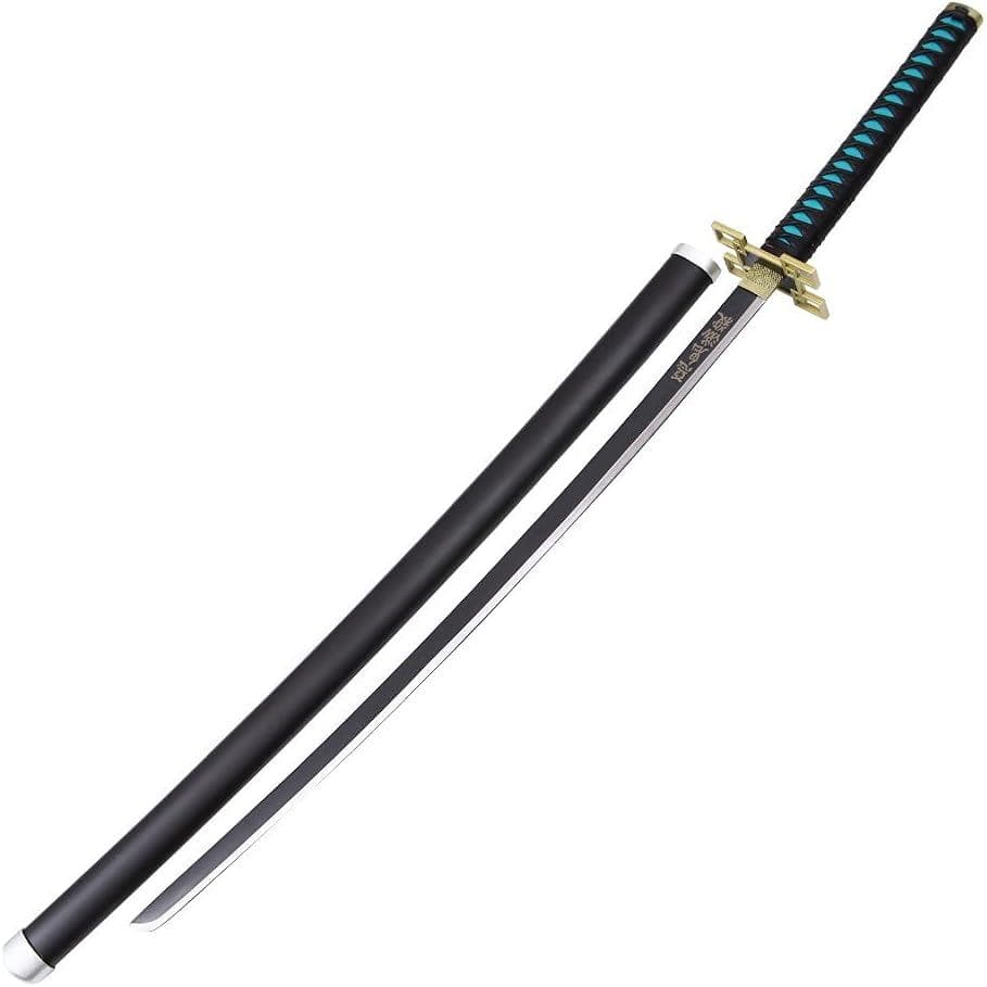 Espada Demon Slayer Kimetsu No Yaiba Katana Muichiro Tokito Lamina de Bambu Cosplay Decoração
