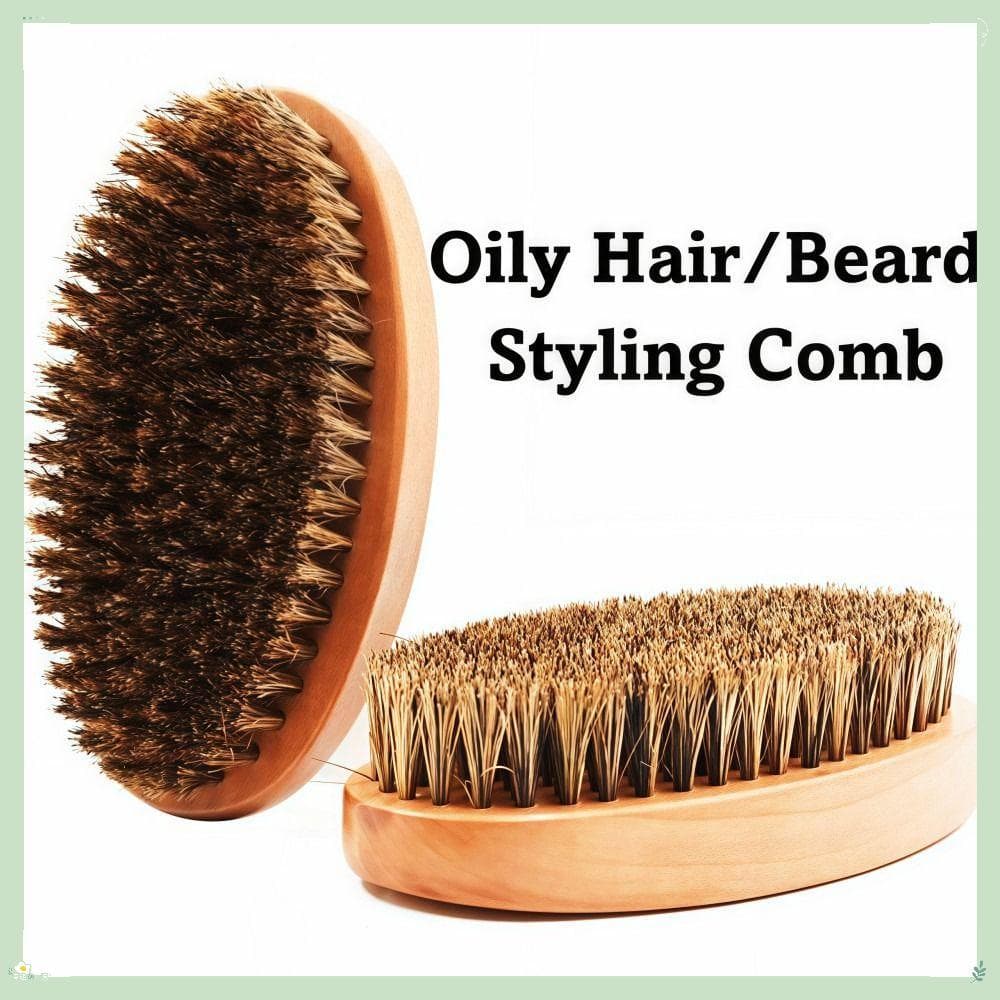 Escova De Limpeza De Barba , Pente Para Alisamento De Cabelo Duro Portátil Modelagem Com Controle De Borda