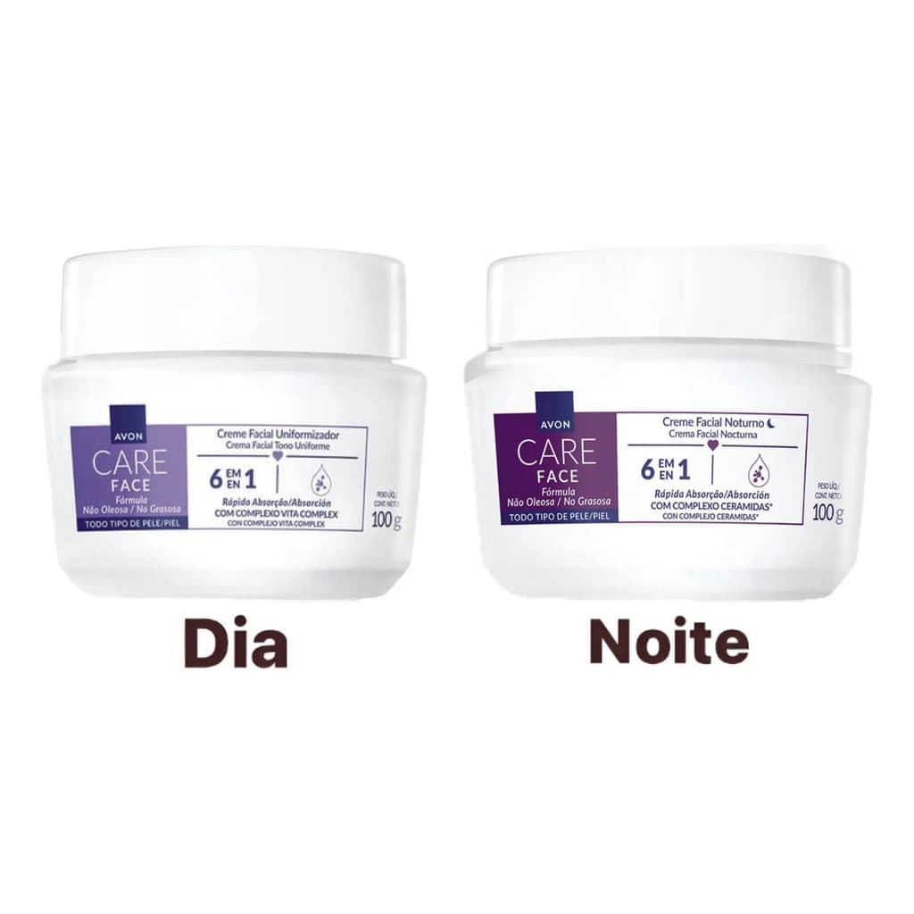 Kit Cremes Faciais Clareador Uniformizador Dia E Noite Avon
